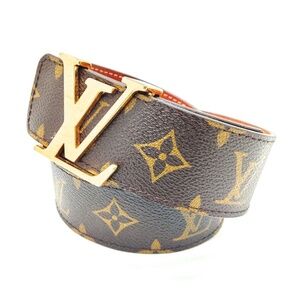 LOUIS VUITTON - Belt Gold Tan R1.116